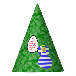 Griekse vlag engel praten blond gepersonaliseerd feesthoedjes