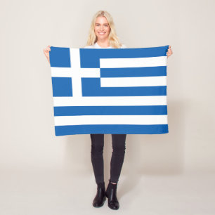 Griekse vlag fleece deken