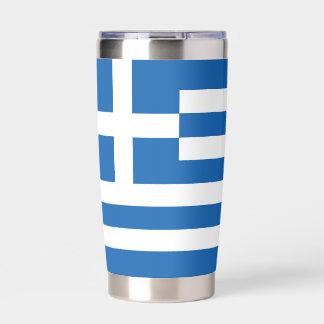 Griekse vlag geïsoleerde drinkbeker