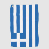 Griekse vlag golfhanddoek (Voorkant)
