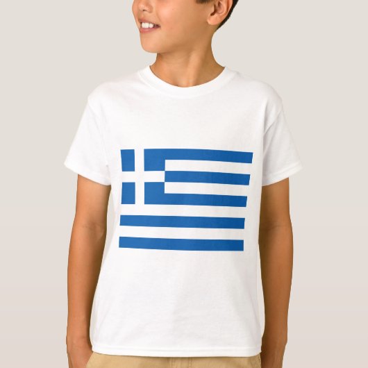 Griekse vlag (Griekenland) T-shirt (Voorkant)