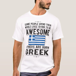Griekse vlag Griekse monumentale rots T-shirt