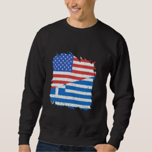 Griekse Vlag Griekse Trots Hellenisch VS Amerika G Trui