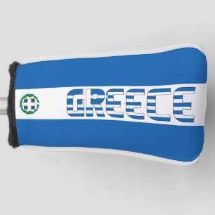 Griekse vlag: Groot Patriottisch Golfkopje Hoesje Golfheadcover