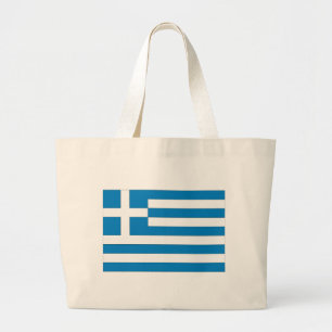 Griekse vlag grote tote bag