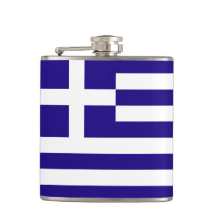 Griekse vlag heupfles
