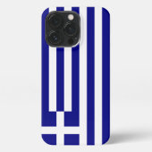 Griekse vlag iPhone hoesje (Achterkant)