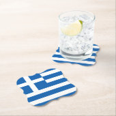 Griekse vlag kartonnen onderzetters (Insitu)