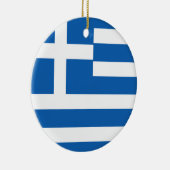 Griekse vlag keramisch ornament (Rechts)