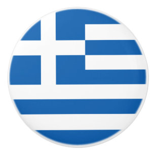 Griekse vlag keramische knop