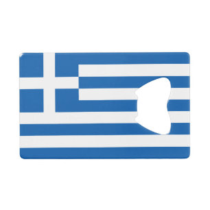 Griekse vlag kredietkaart flessenopener