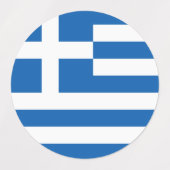 Griekse vlag labels (Design 1)