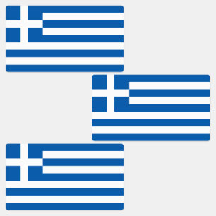Griekse vlag labels