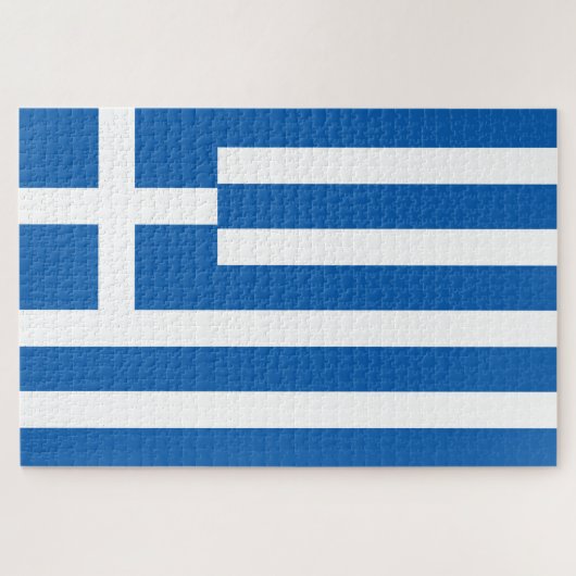 Griekse vlag legpuzzel (Horizontaal)