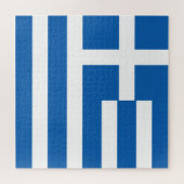 Griekse vlag legpuzzel (Horizontaal)