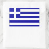 Griekse vlag rechthoekige sticker (Tas)