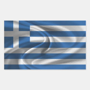 Griekse vlag rechthoekige sticker