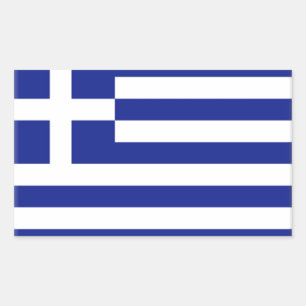 Griekse vlag rechthoekige sticker