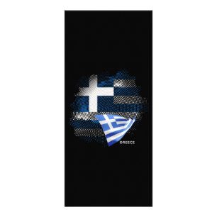 Griekse vlag reclamekaart