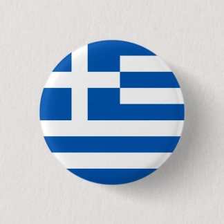 Griekse vlag ronde button 3,2 cm