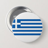 Griekse vlag ronde button 7,6 cm (Voorkant /achterkant)