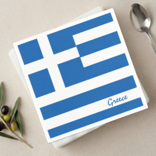Griekse vlag Servetten, Griekenland feest / sport Servet