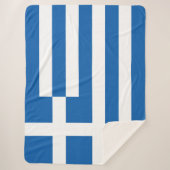 Griekse vlag sherpa deken (Voorkant)