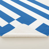 Griekse vlag sherpa deken (3/4)
