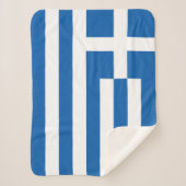 Griekse vlag sherpa deken (Voorkant)