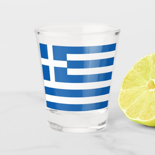 Griekse vlag shot glas (Voorkant)