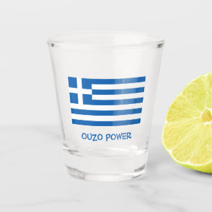Griekse vlag shot glas