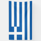 Griekse vlag spandoek (Verticaal)