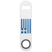 Griekse vlag speed flessenopener (Achterkant)