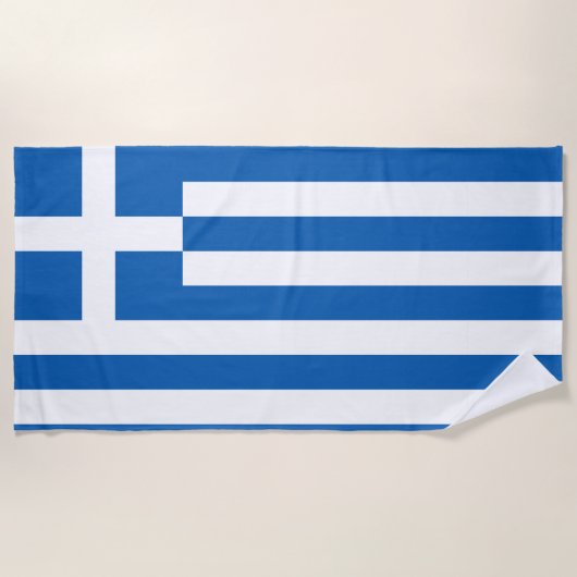 Griekse vlag strandlaken (Voorkant)
