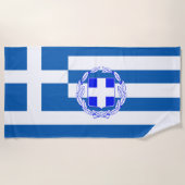 Griekse vlag strandlaken (Voorkant)