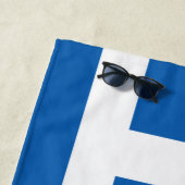 Griekse vlag strandlaken (In situ)