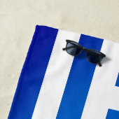 Griekse vlag strandlaken (In situ)
