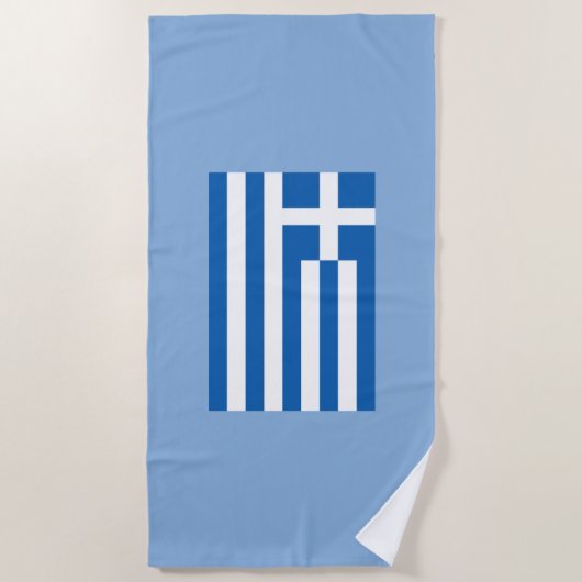 Griekse vlag strandlaken (Voorkant)