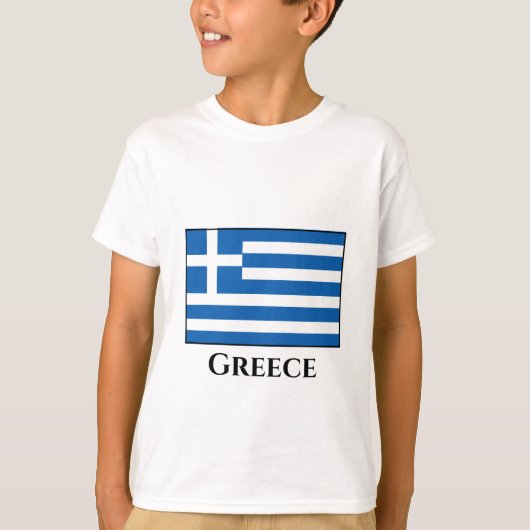 Griekse vlag t-shirt (Voorkant)