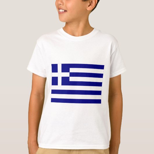 Griekse vlag t-shirt (Voorkant)