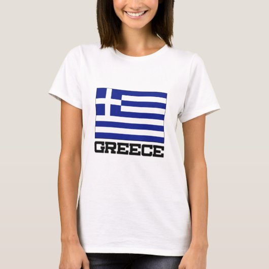 Griekse vlag t-shirt (Voorkant)