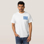 Griekse vlag t-shirt (Voorkant volledig)