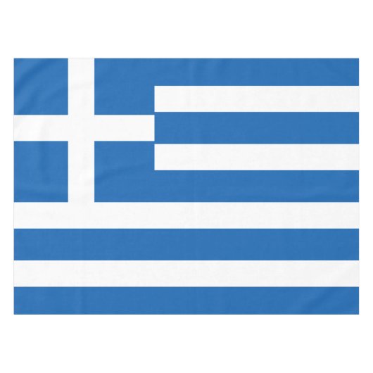 Griekse vlag tafelkleed (Voorkant (Horizontaal))