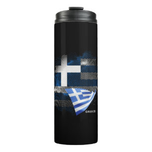 Griekse vlag thermosbeker