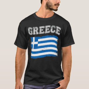 Griekse Vlag Toeristische Vakantiebestemming Griek T-shirt