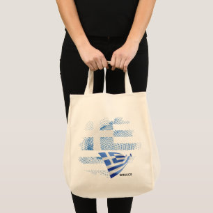 Griekse vlag tote bag