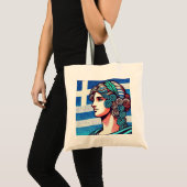 Griekse vlag tote bag (Voorkant (product))