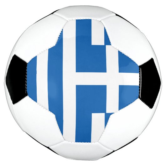 Griekse vlag voetbal (Gedraaid)