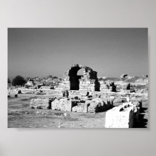 Griekse winkels Ancient Corinth Agora Poster