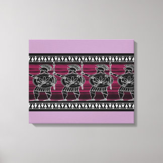 Griekse zwarte beeldgarde canvas afdruk
